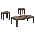 Brown 3 Piece Occasional Set Brown Brown Primary Living Space Transitional Rectangular Coffee & End Tables Wood