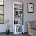 Bar Cabinet Modoc, Living Room, White White Particle Board Particle Board