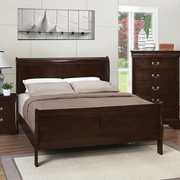 Cappuccino Full Sleigh Bed Box Spring Required Full Cappuccino Wood Brown Bedroom Traditional Rubberwood Panel Wood