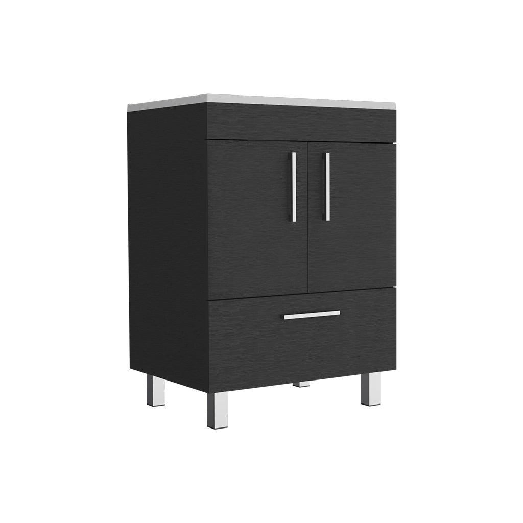 Single Bathroom Vanity Mayorca, Bathroom, Black Black Particle Board Particle Board