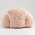 Bean Bag Chair Lazy Long Hair Sofa Bean Bag Chair Adult, Teen High Density Foam Filled Modern Focus Chair Comfortable Living Room, Bedroom Chair Pink Faux Fur
