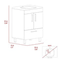 Single Bathroom Vanity Mayorca, Bathroom, White White Particle Board Particle Board