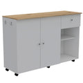 Kitchen Island Cart Indiana, Kitchen, White Light Oak White Light Oak Particle Board Particle Board