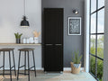 Pantry Cabinet Phoenix, Kitchen, Black Black Particle Board Particle Board