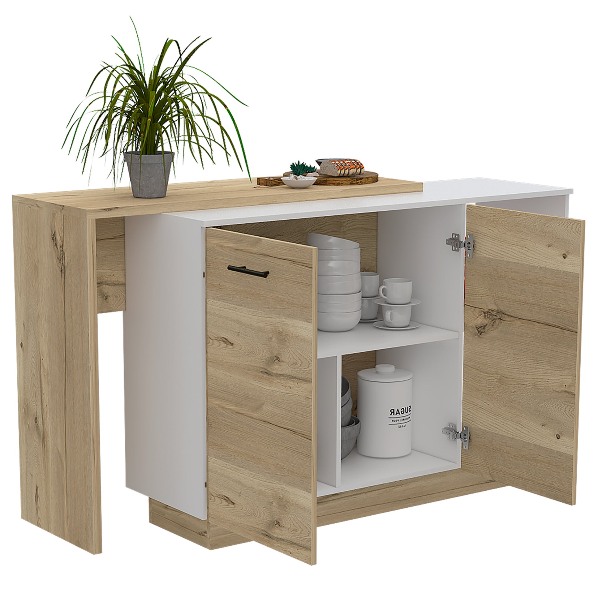 Kitchen Island Ohio, Kitchen, White Light Oak White Light Oak Particle Board Particle Board