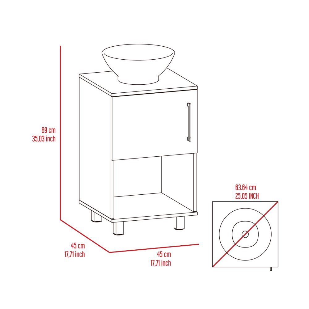 Single Bathroom Vanity Pigmag, Bathroom, White White Particle Board Particle Board