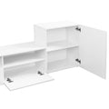 High Gloss Tv Stand With Large Storage Space, Media Console For Tvs Up To 78