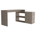 L Shaped Desk Desti, Office, Light Gray Light Gray Particle Board Particle Board