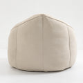 Bedding Bean Bag Sofa Chair High Pressure Foam Bean Bag Chair Adult Material With Padded Foam Padding Compressed Bean Bag With Footrest Beige Microfiber