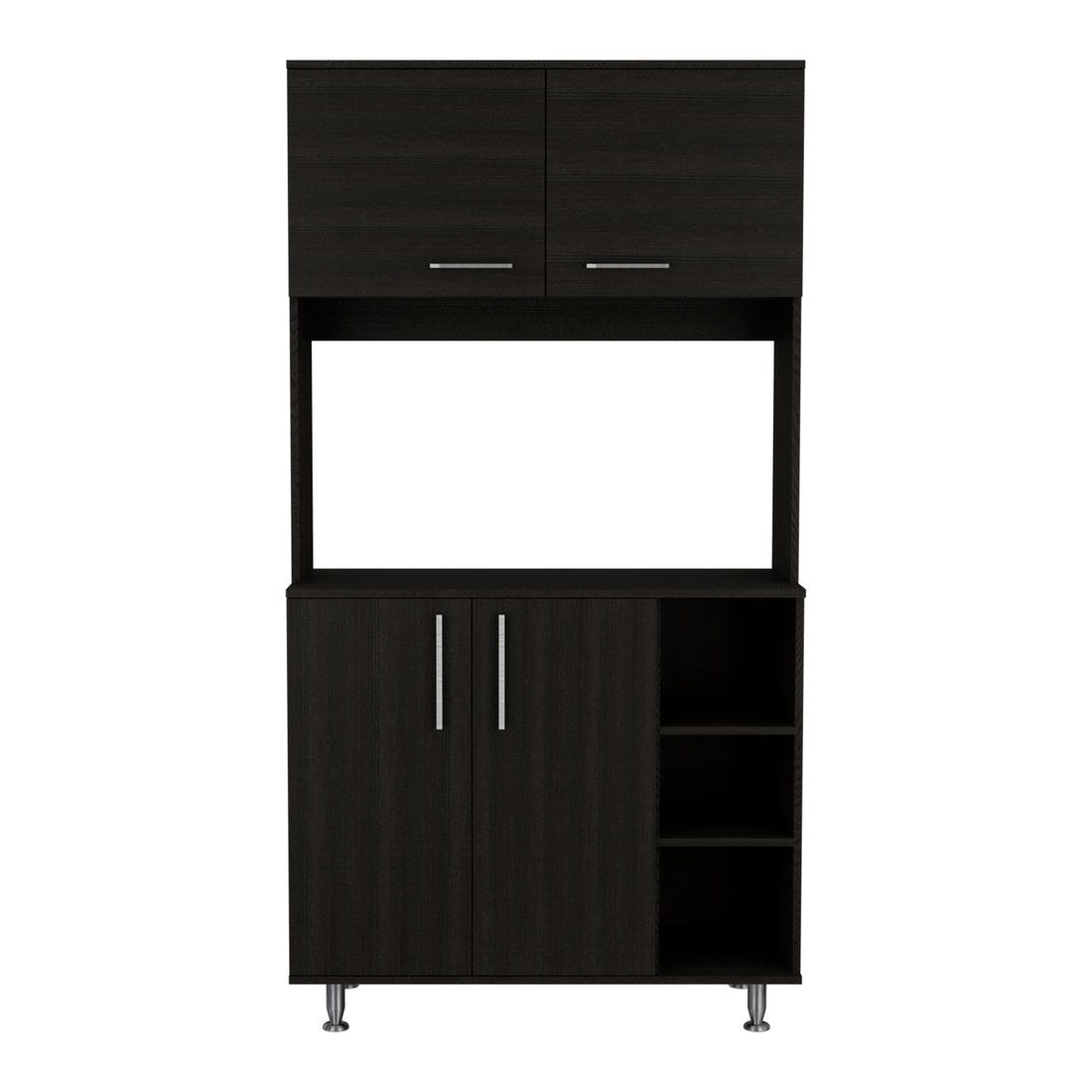 Pantry Cabinet Delaware, Kitchen, Black Black Particle Board Particle Board