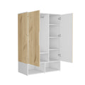 Armoire Barletta, Bedroom, Light Oak White White Particle Board Particle Board