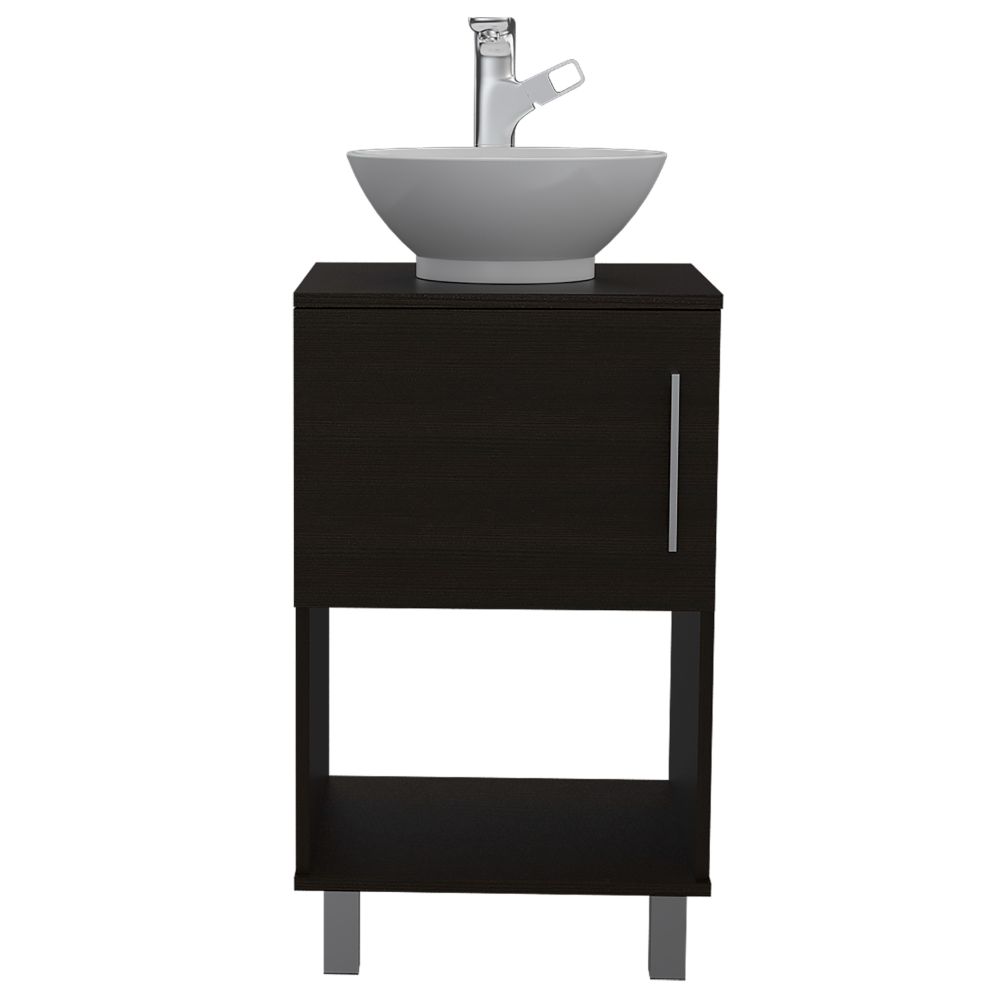 Single Bathroom Vanity Pigmag, Bathroom, Black Black Particle Board Particle Board