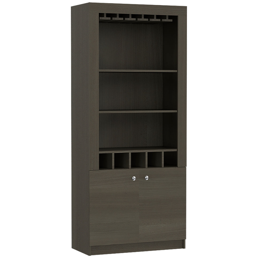 Bar Cabinet Margarita, Living Room, Smokey Oak Gray Particle Board Particle Board