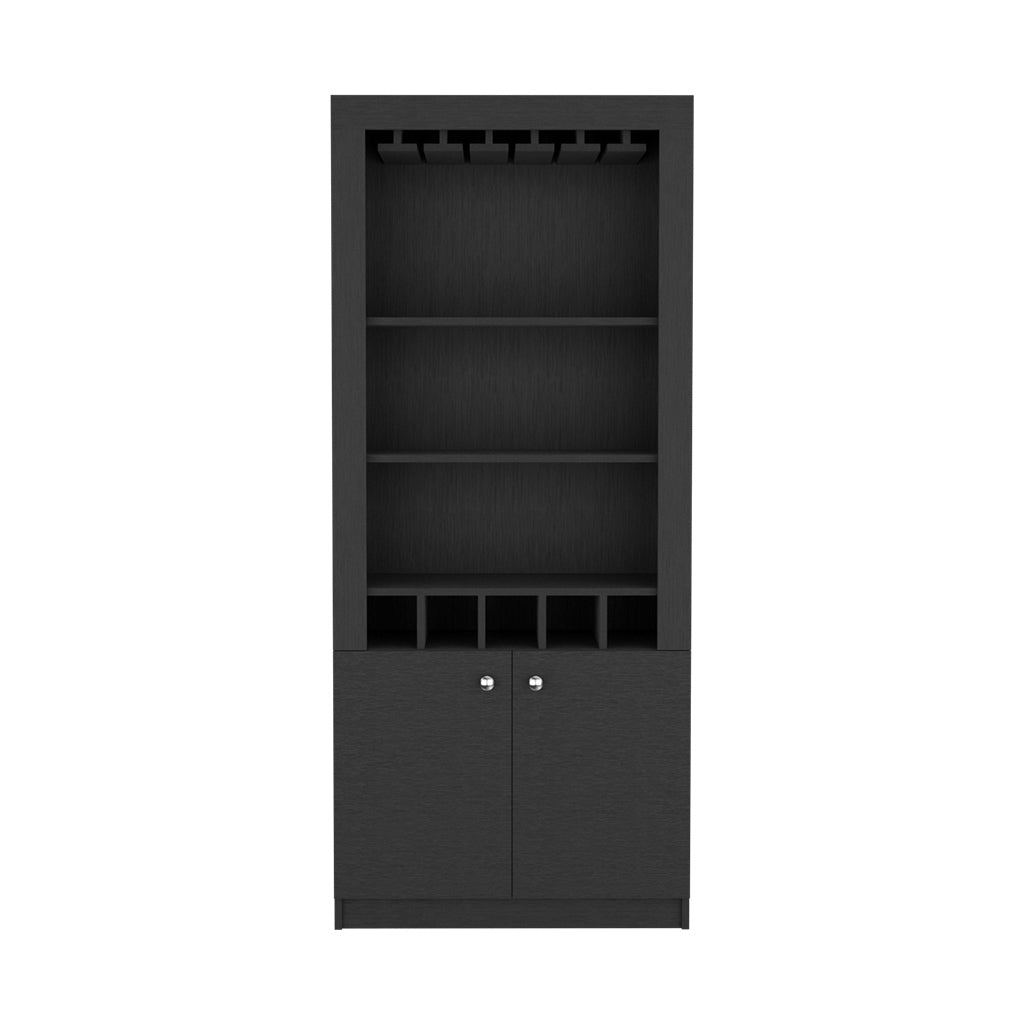 Bar Cabinet Margarita, Living Room, Black Black Particle Board Particle Board