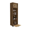 Corner Bar Cabinet Catalu A, Living Room, Mahogany Aged Oak Multicolor Particle Board Particle Board