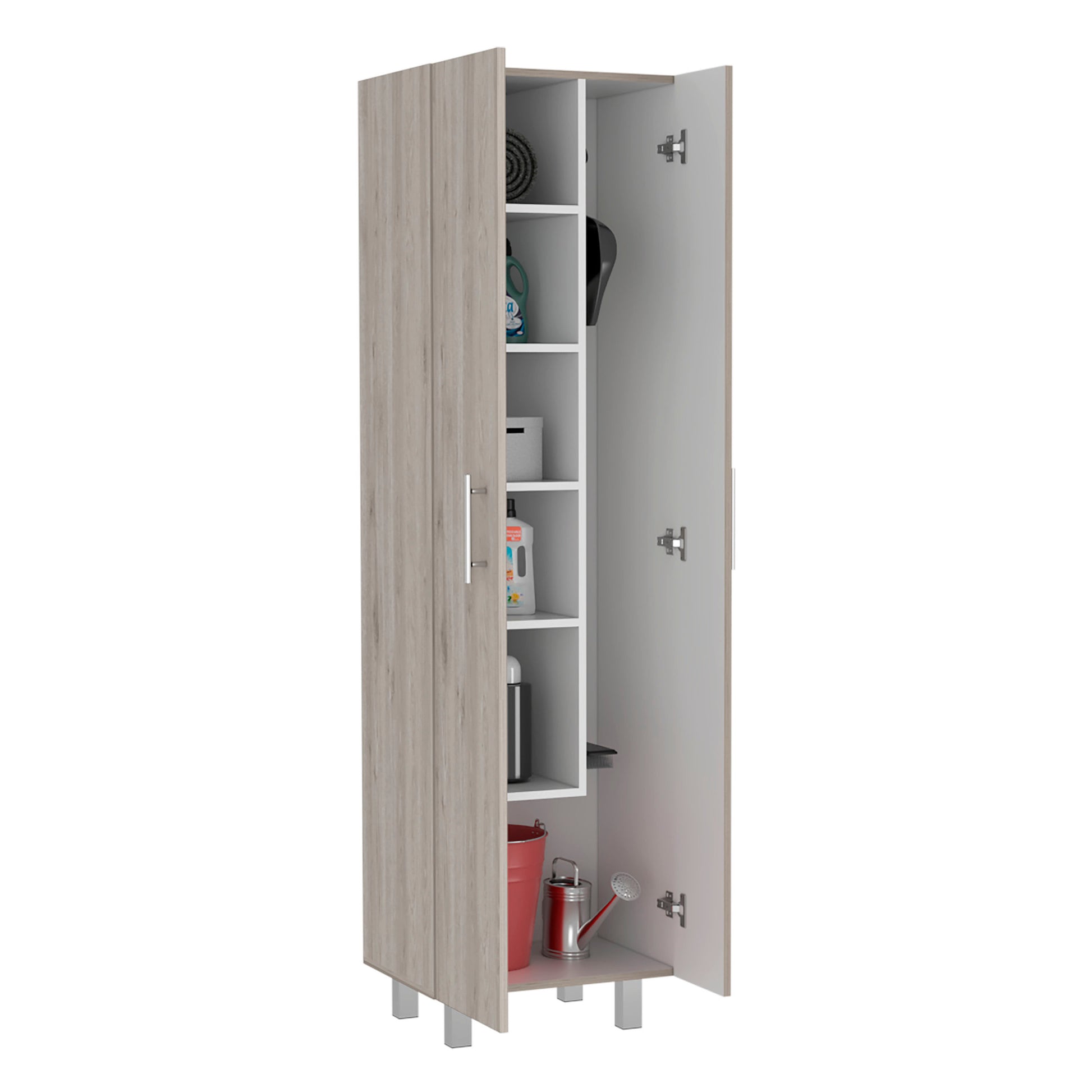 Closet Pantry Copenhague, Bedroom, Light Gray White Light Gray Particle Board Particle Board