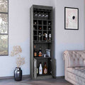 Bar Cabinet Modoc, Living Room, Smokey Oak Gray Particle Board Particle Board