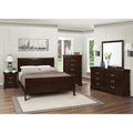 Cappuccino Full Sleigh Bed Box Spring Required Full Cappuccino Wood Brown Bedroom Traditional Rubberwood Panel Wood