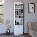 Bar Cabinet Modoc, Living Room, White White Particle Board Particle Board