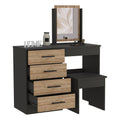 Makeup Dressing Table Roxx, Bedroom, Black Pine Multicolor Particle Board Particle Board