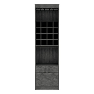 Bar Cabinet Modoc, Living Room, Smokey Oak Gray Particle Board Particle Board