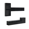 High Gloss Tv Stand With Large Storage Space, Media Console For Tvs Up To 78