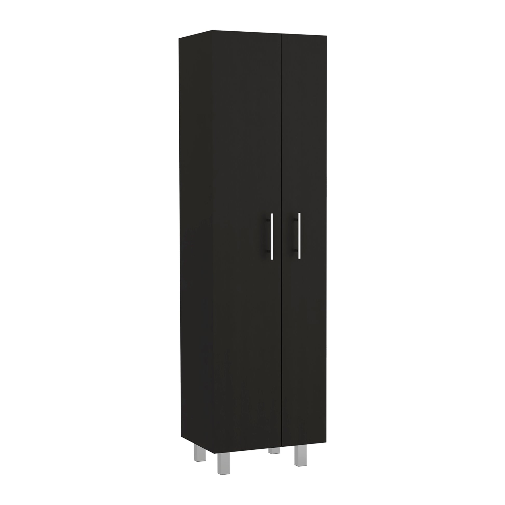 Closet Pantry Copenhague, Bedroom, Black White White Black Particle Board Particle Board