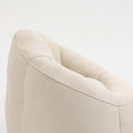 Bedding Bean Bag Sofa Chair High Pressure Foam Bean Bag Chair Adult Material With Padded Foam Padding Compressed Bean Bag With Footrest Beige Microfiber