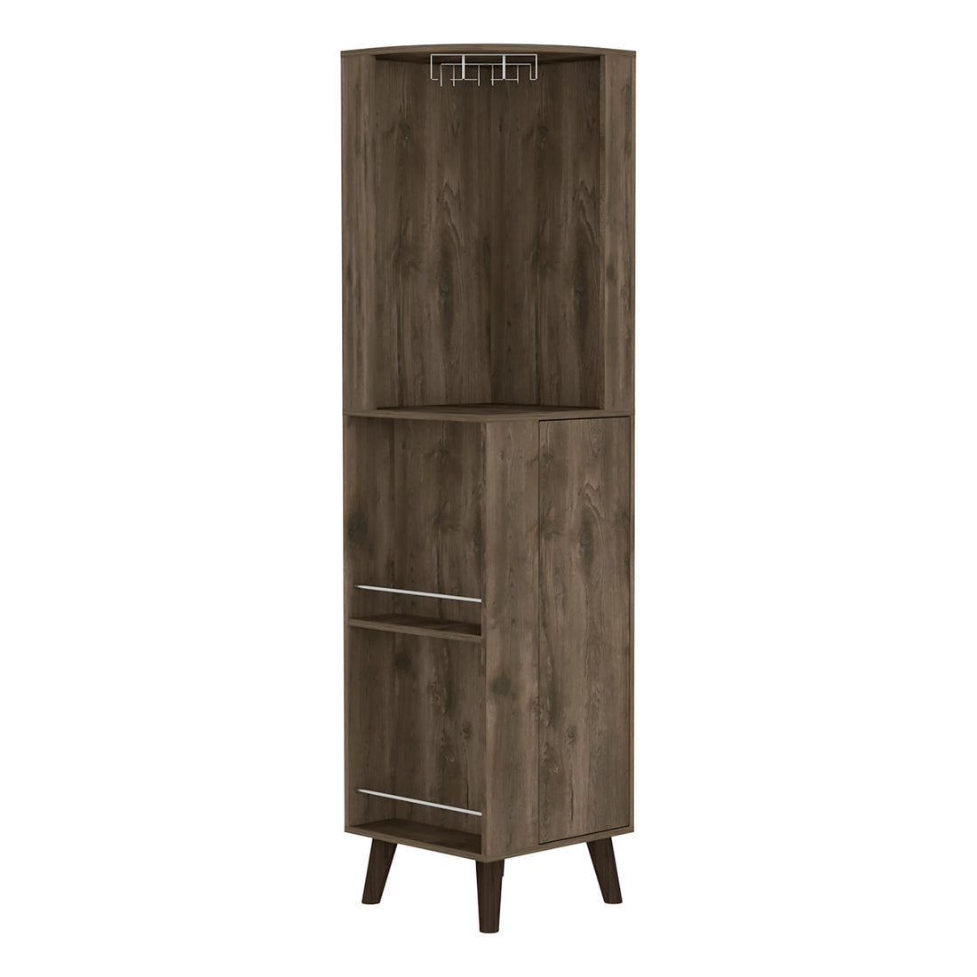 Corner Bar Cabinet Plex, Living Room, Dark Brown Dark Brown Particle Board Particle Board