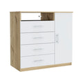 Dresser Beaufort, Bedroom, Light Oak White Light Oak Particle Board Particle Board