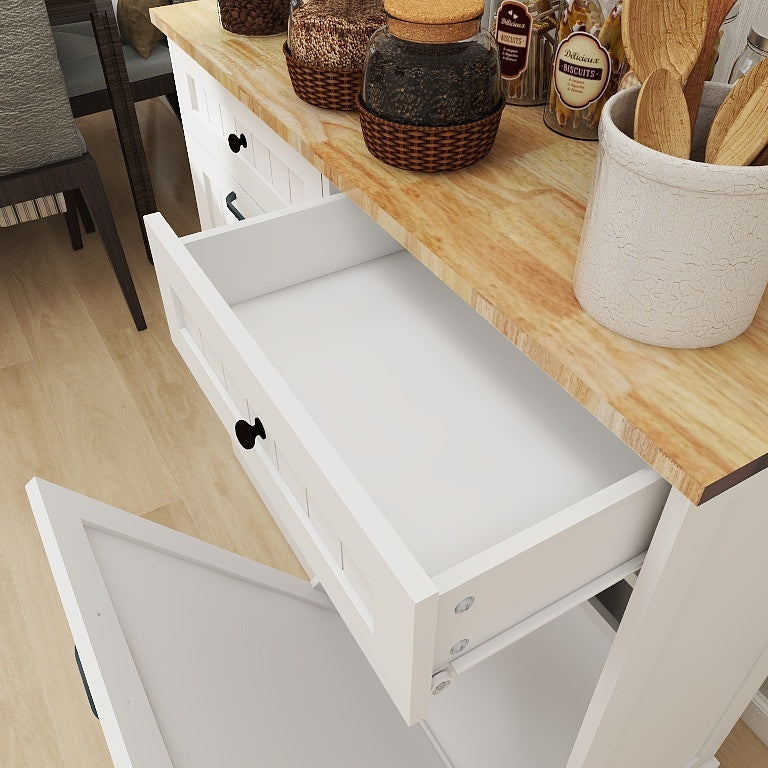 Two Drawers And Two Compartment Tilt Out Trash