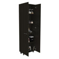 Pantry Cabinet Phoenix, Kitchen, Black Black Particle Board Particle Board