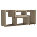 Extendable Tv Stand Houston, Living Room, Light Pine Beige 50 59 Inches Particle Board Particle Board