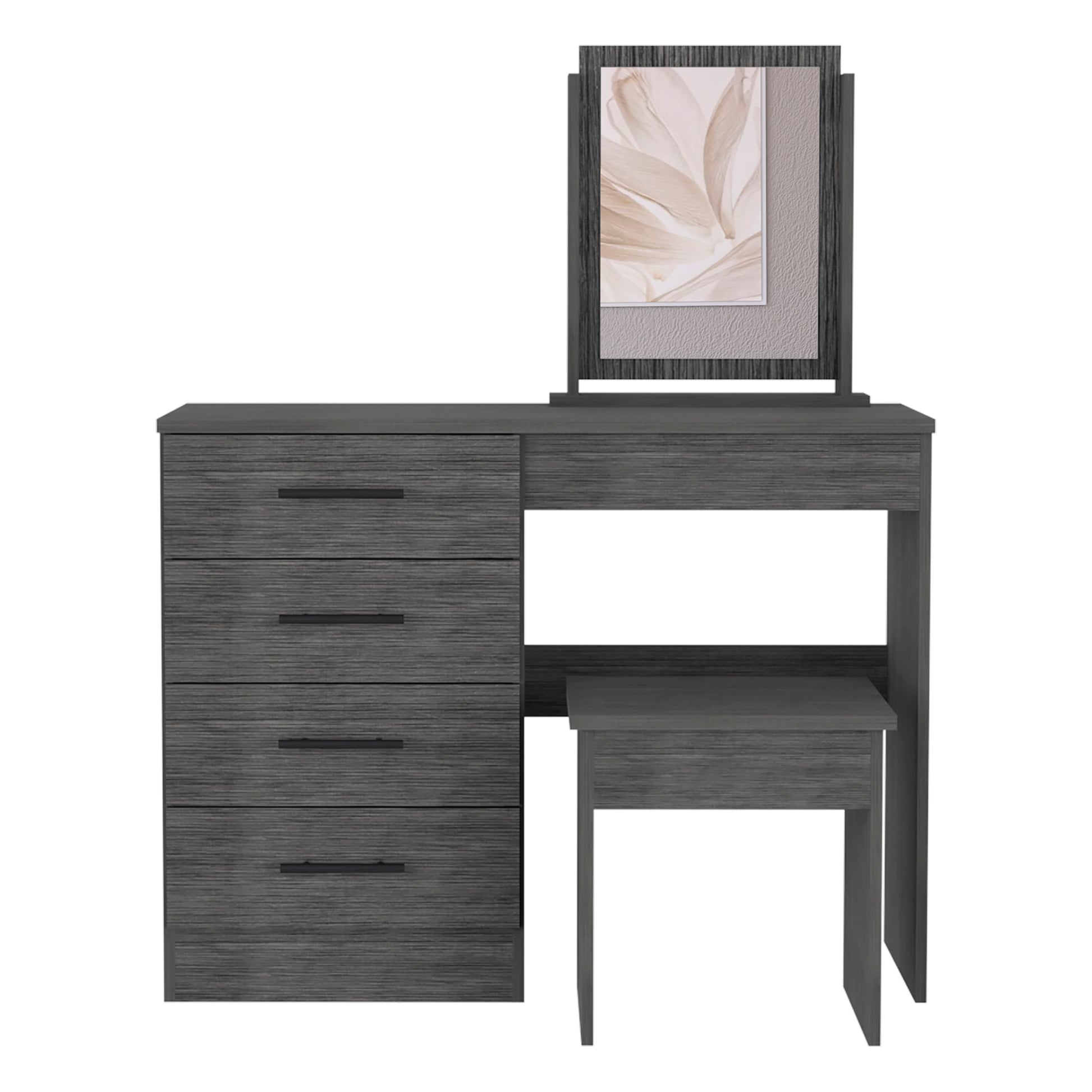 Makeup Dressing Table Roxx, Bedroom, Smokey Oak Gray Particle Board Particle Board