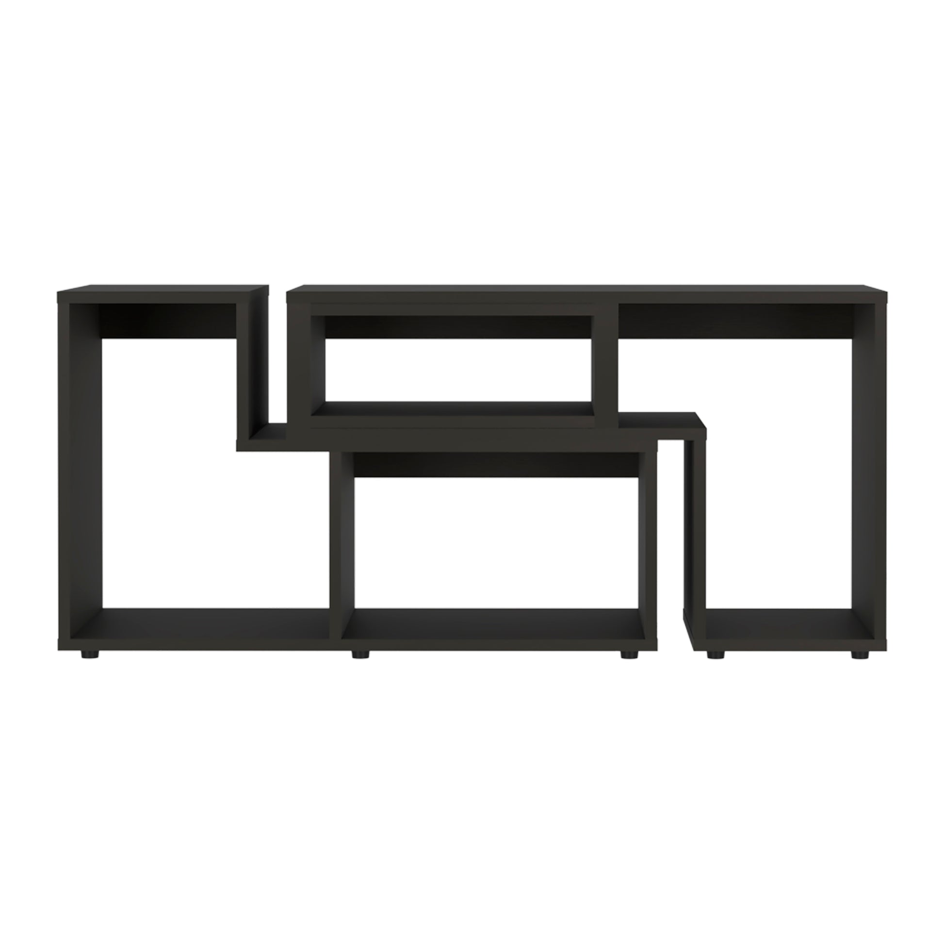 Extendable Tv Stand Houston, Living Room, Black Black 50 59 Inches Particle Board Particle Board