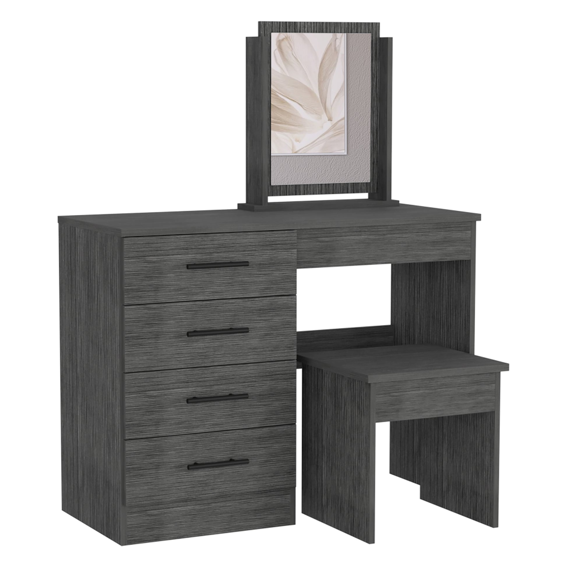 Makeup Dressing Table Roxx, Bedroom, Smokey Oak Gray Particle Board Particle Board