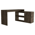 L Shaped Desk Desti, Office, Dark Brown Dark Brown Particle Board Particle Board