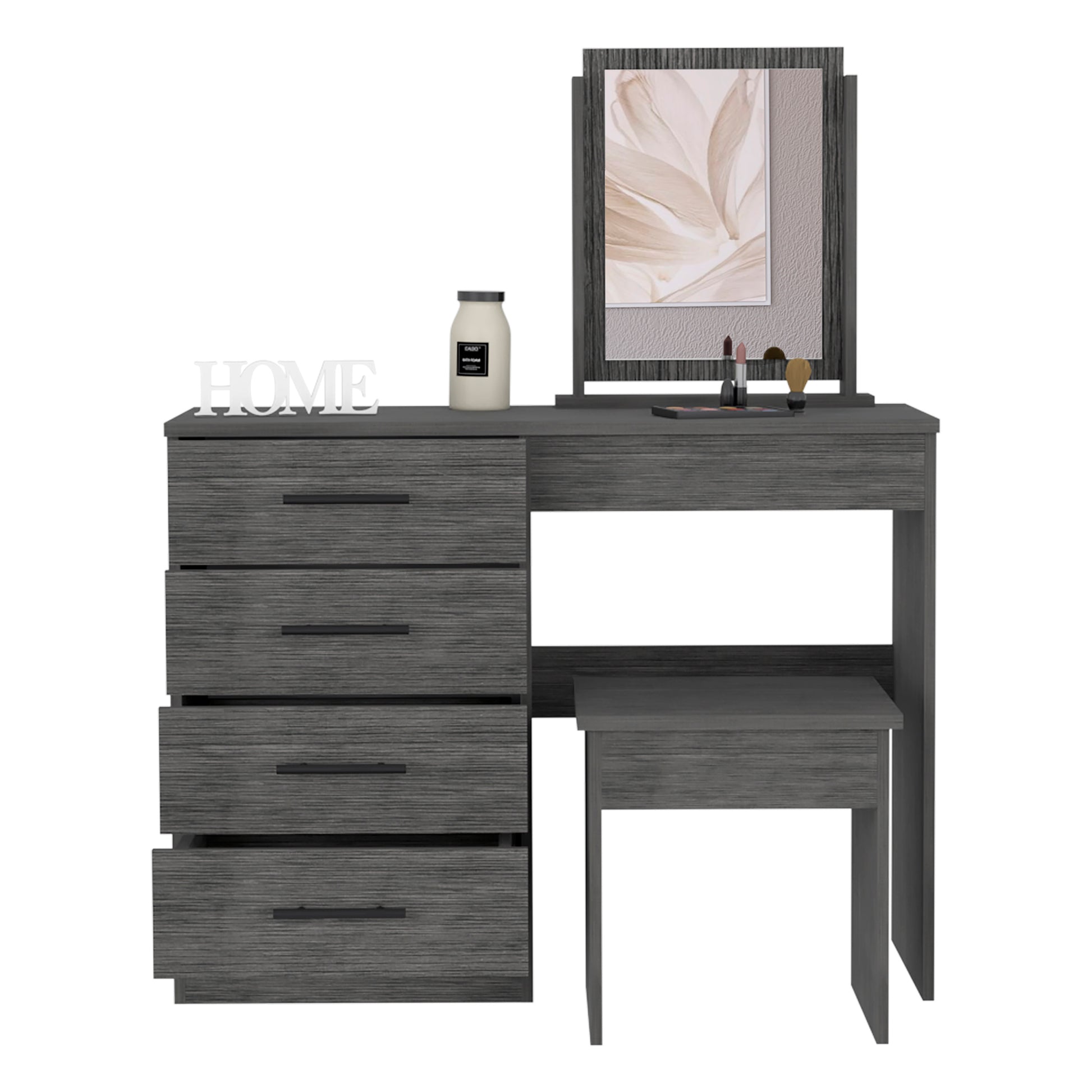 Makeup Dressing Table Roxx, Bedroom, Smokey Oak Gray Particle Board Particle Board