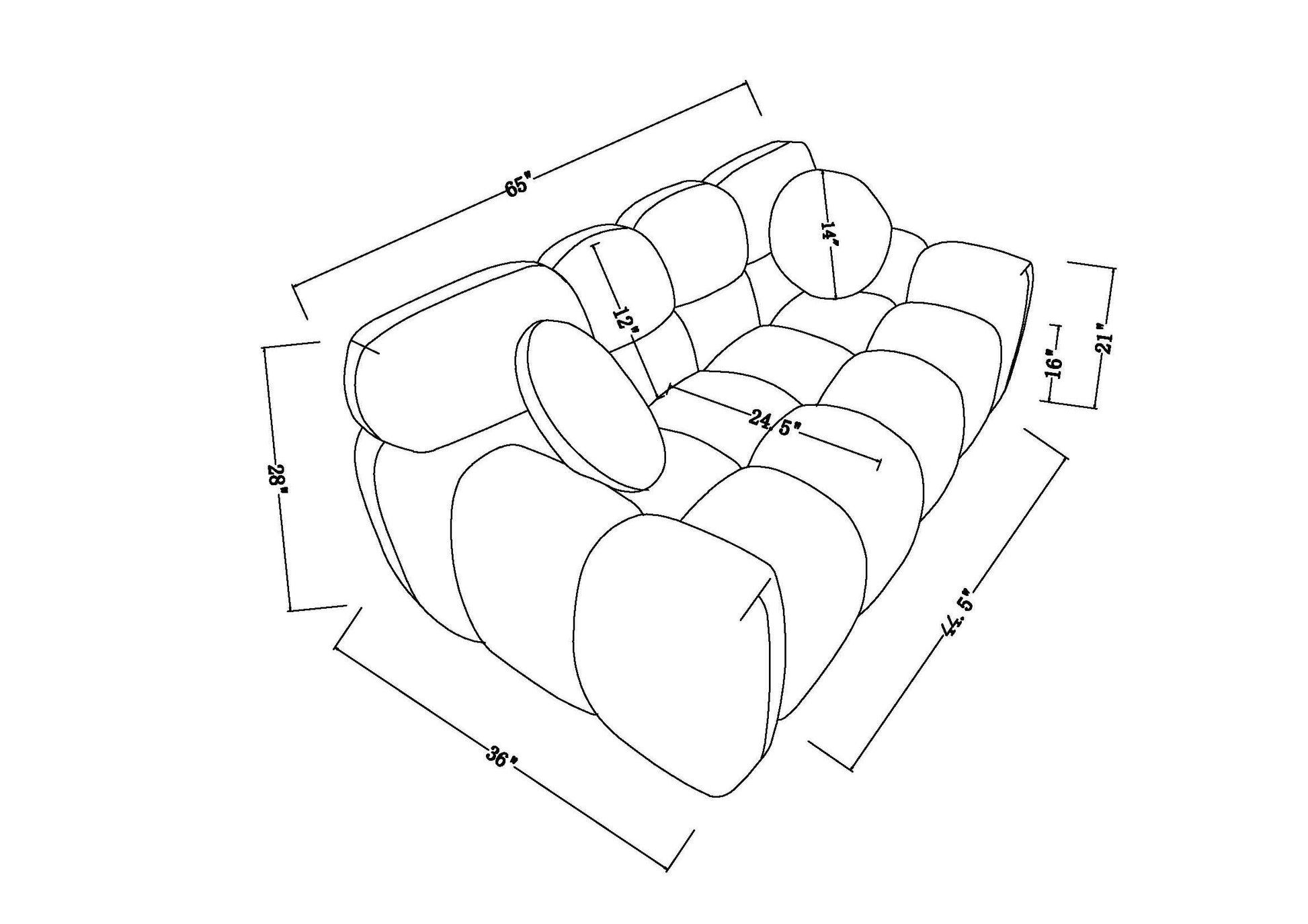 64.96 Length ,35.83" Deepth ,Human Body Structure For Usa People, Marshmallow Sofa,Boucle Sofa ,2 Seater, Beige Boucle Beige Light Brown Wood Primary Living Space Medium Soft Split Back Eucalyptus Rolled Arms Boucle 3 Seat