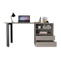 120 Writing Desk Cusco, Office, Light Gray Light Gray Particle Board Particle Board