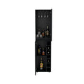 Tall Cabinet Bell, Living Room, Black Black Particle Board Particle Board