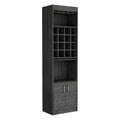 Bar Cabinet Modoc, Living Room, Smokey Oak Gray Particle Board Particle Board