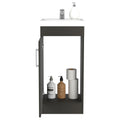 Bathroom Vanity Sink Jozz, Bathroom, Black Black Particle Board Particle Board