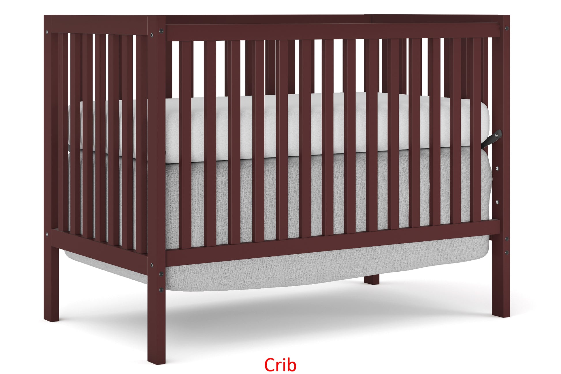 5 In 1 Convertible Crib, Converts From Baby Crib To Toddler Bed, Fits Standard Full Size Crib Mattress ,Easy To Assemble 53*29*9 Inches Espresso Espresso Classic Pine Wood