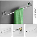 4 Pc Chrome Bathroom Accessory Set Towel Ring Toilet Paper Holder Towel Hook And 24