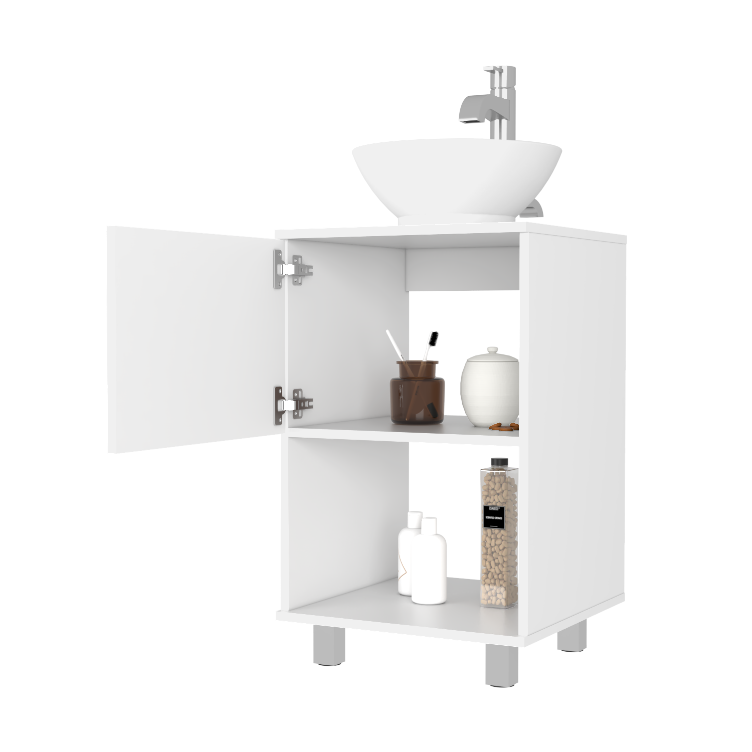 Single Bathroom Vanity Pigmag, Bathroom, White White Particle Board Particle Board