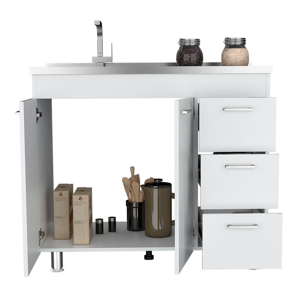 Utility Sink Kisco, Kitchen, White White Particle Board Particle Board