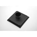 6 Inch Grid Shower Floor Drain Matte Black Stainless Steel