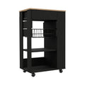 Kitchen Cart Sonex, Kitchen, Black Light Oak