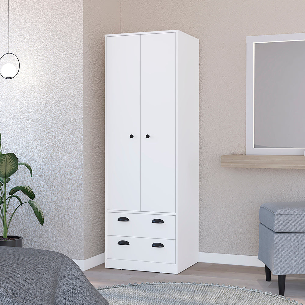 Armoire Hobbs, Bedroom, White White Particle Board Particle Board